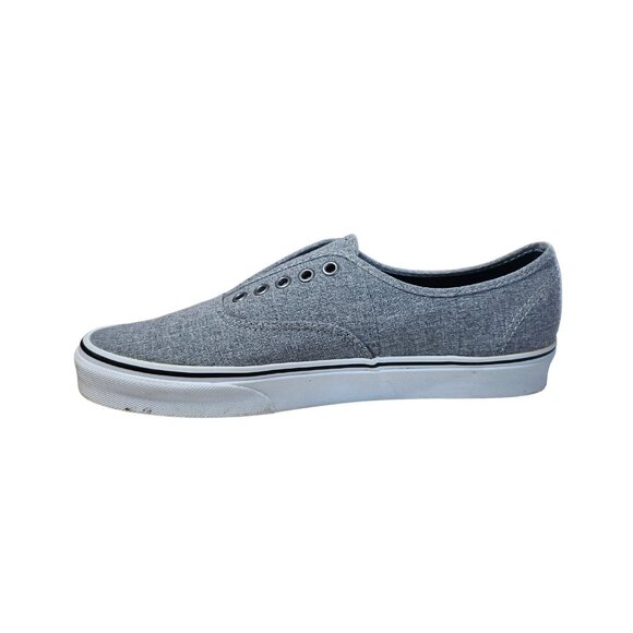Vans TB4R Men’s Size 11 | Gray Canvas Skate Shoes | White Sole | Made in Vietnam - Picture 6 of 7